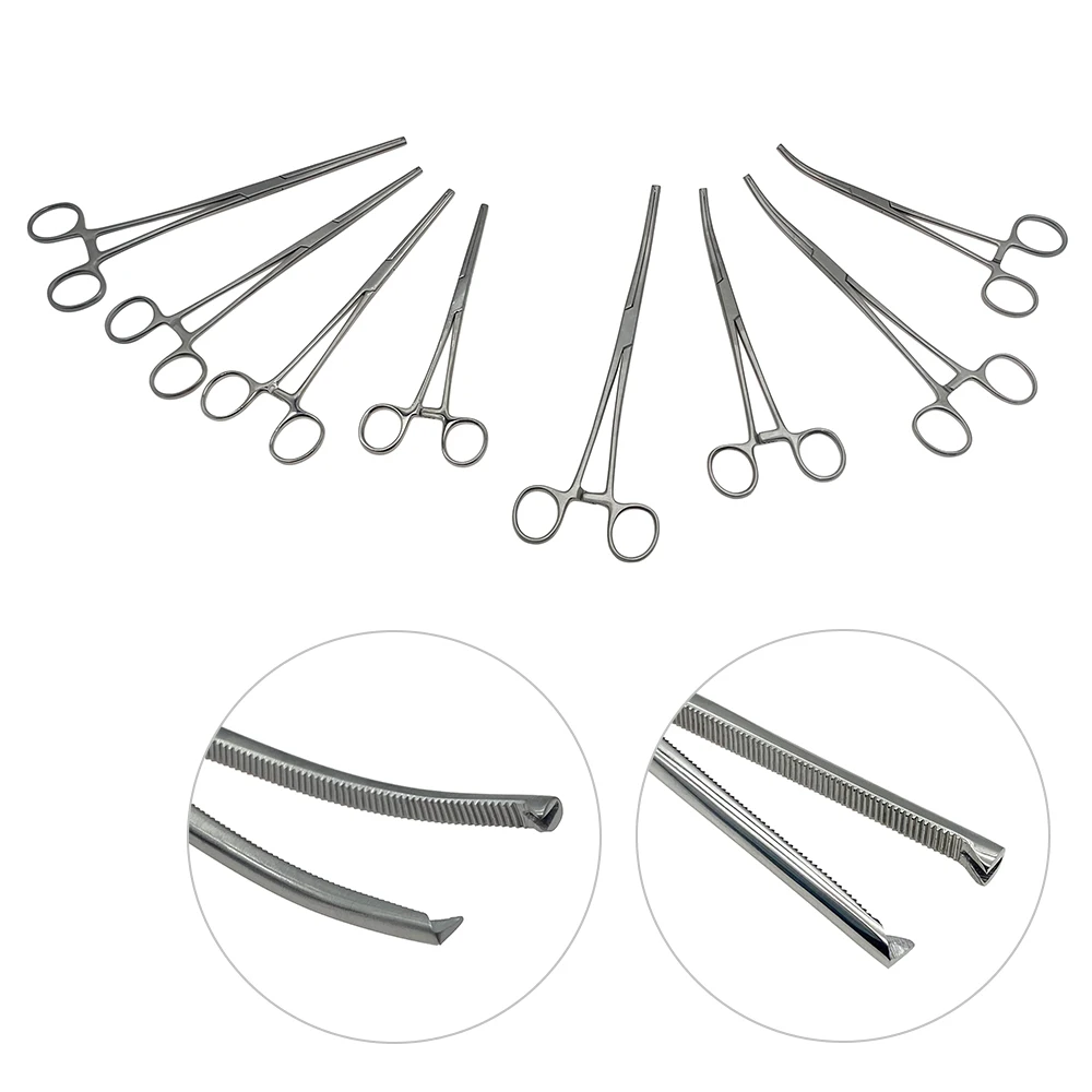 Pin-a-Hemost-tica-Cir-rgica-com-Gancho-A-o-Inoxid-vel-Direto-Curvo-Bra ...