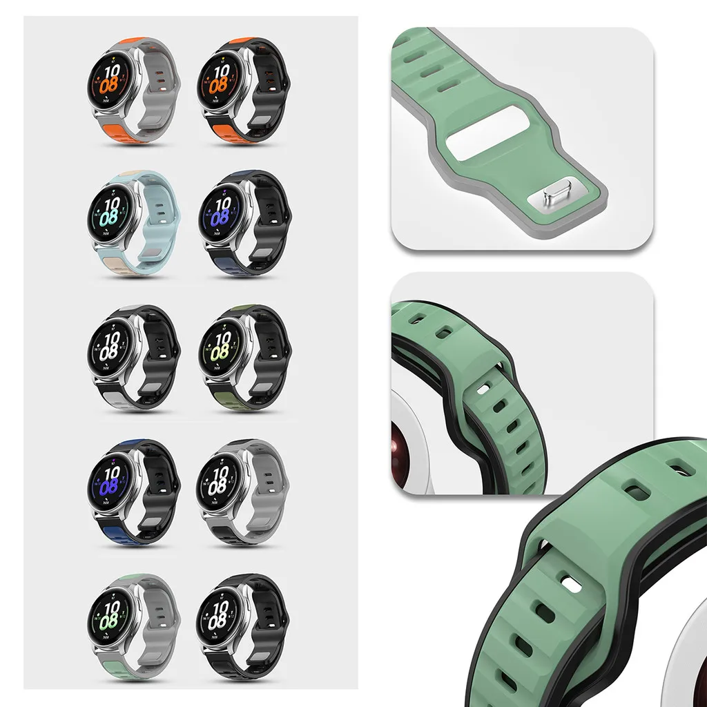 Silicone Sports Wristband with Strap
