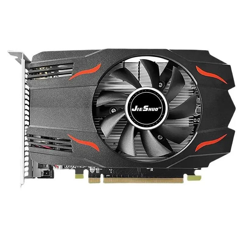 JIESHUO AMD Radeon RX 550 4GB Video graphics card GDDR5 128-bit GPU 14nm rx550 4g for computer desktop video games Office 550 rx