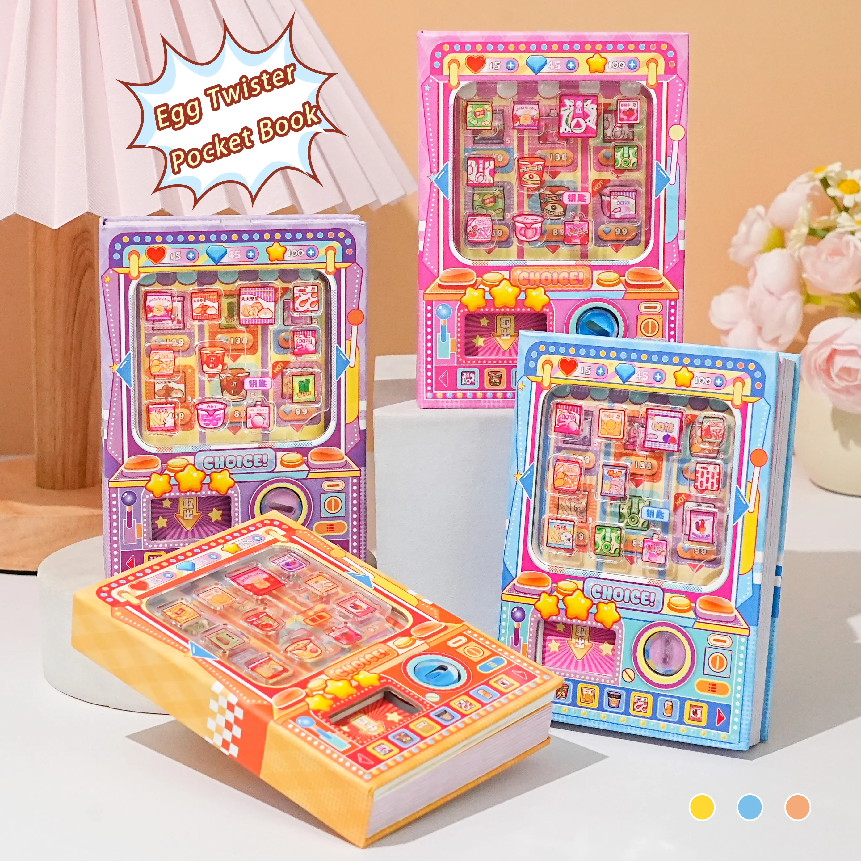 Portable Pocket-Sized Colorful Snack-Themed Notebook with High Aesthetic Appeal
