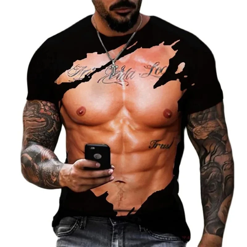 3D Printed T Shirts Men's T Shirt Clothing Summer Tops Short Sleeve Casual Tees