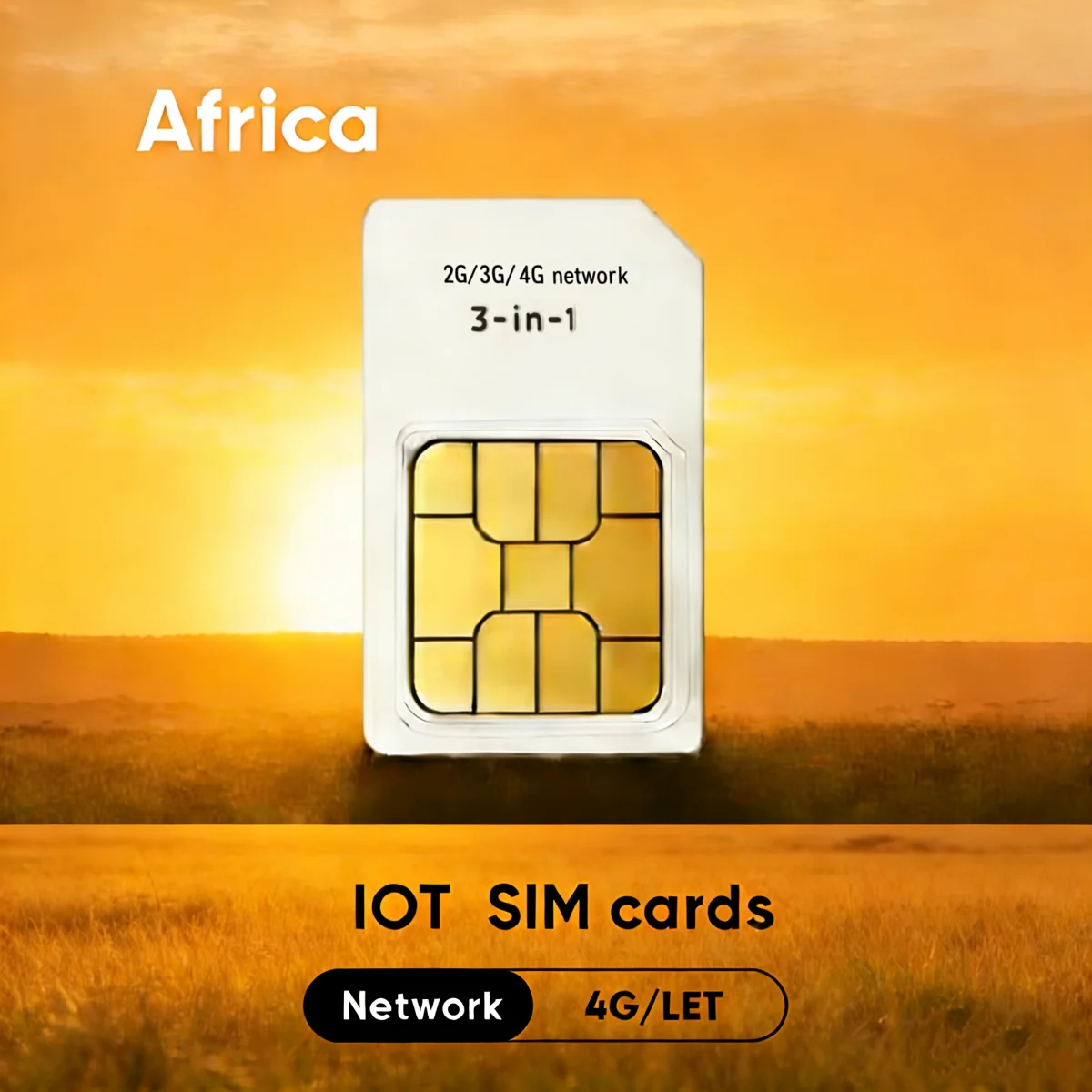 Africa GPS SIM Card 360M for ST-905/ST-915/GF-07/ST-901 Tracker Annual Data Supports 2G, 3G, 4G roaming networks