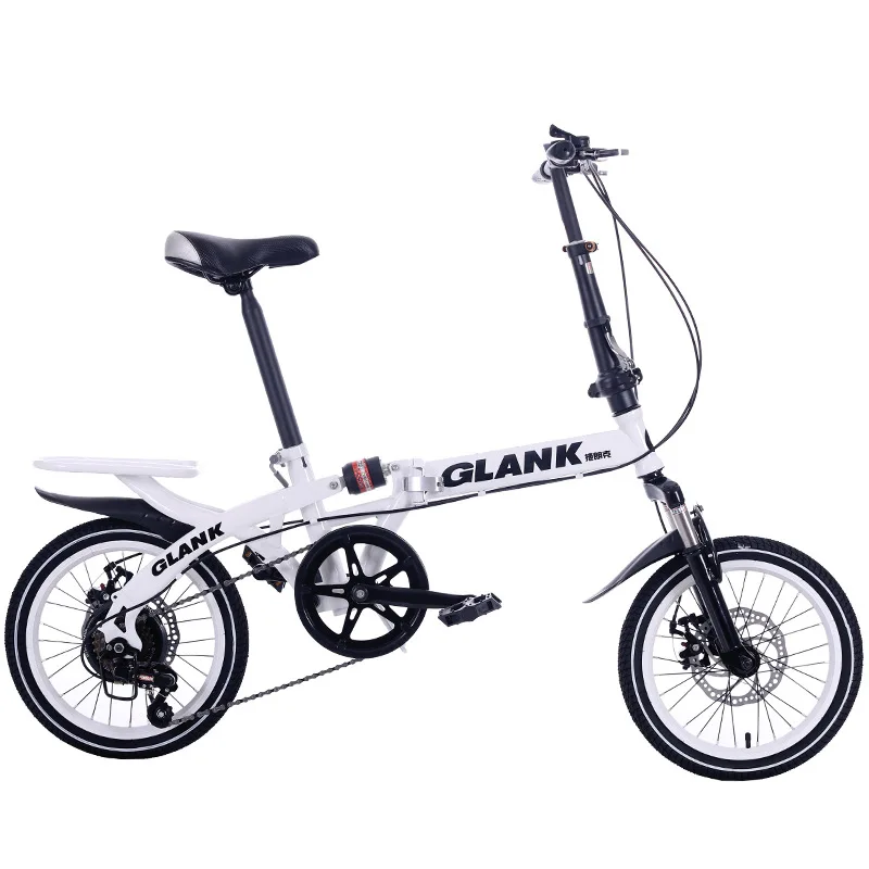 

2023 New Folding Bicycle Variable Speed Disc Brake Bike Damping Urban Cycling Commute 16 20 Inch Lightweight Folding Cycling