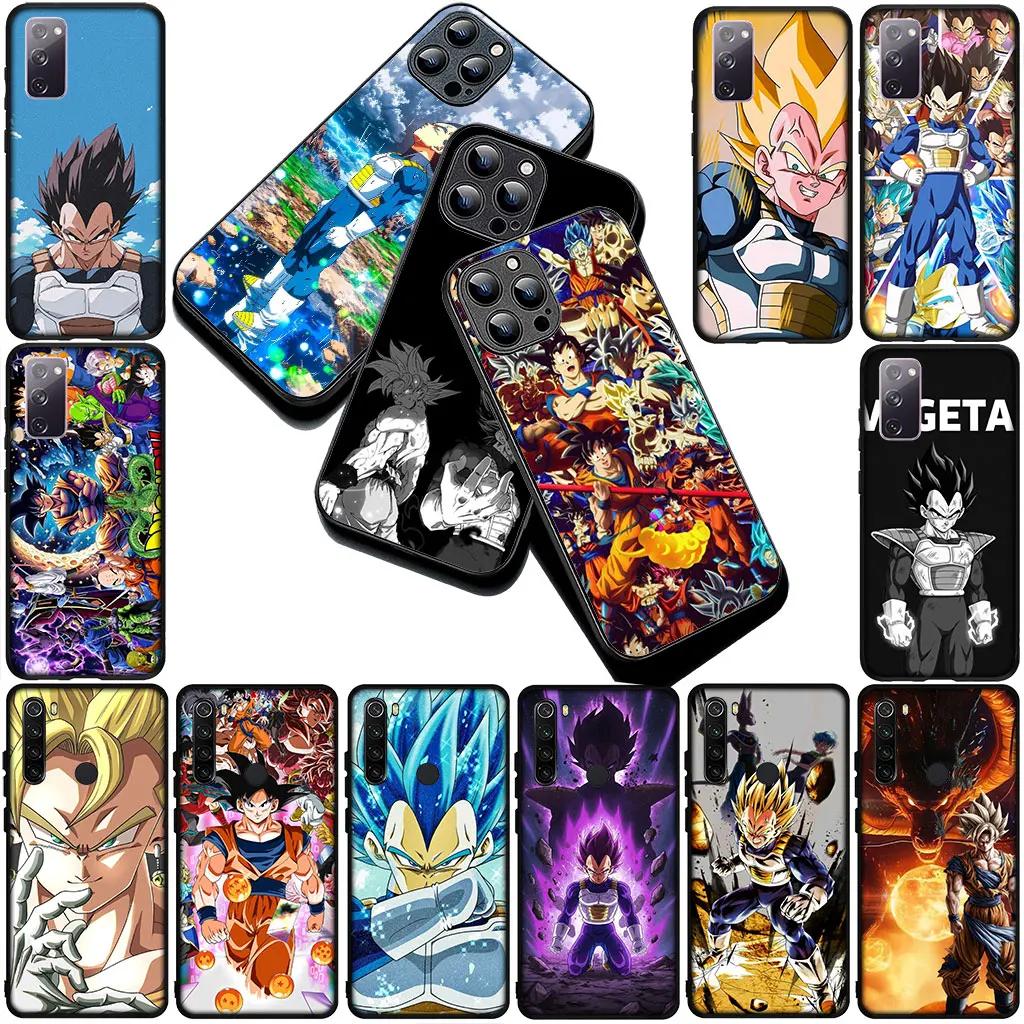 Dragon-Themed Soft Phone Cover - Goku & Friends Design