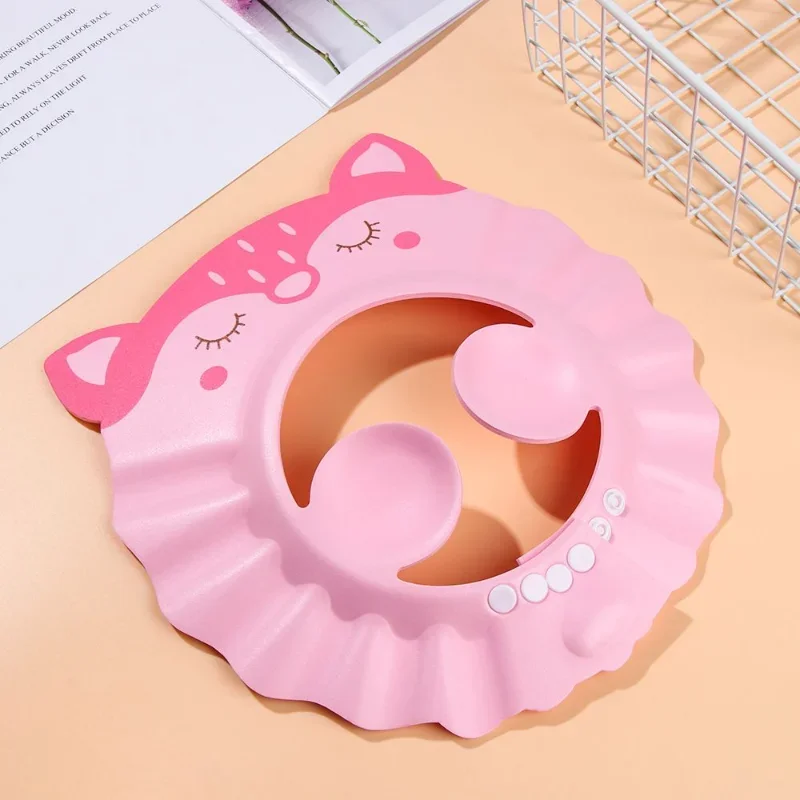 Adjustable Baby Shower Caps Child Waterproof Shampoo Hat Kids Boys Girls Wash Hair Bath Shield Ear Eye Protection Visor hair wash hat shampoo shower cap hair wash shield