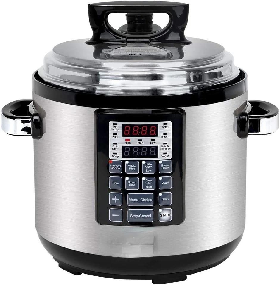 

8 IN 1 Pressure Cooker MultiUse Programmable Instant Cooker Pressure with Slow Cooker, Rice Cooker, Steamer, Sauté, Yogurt, Wa