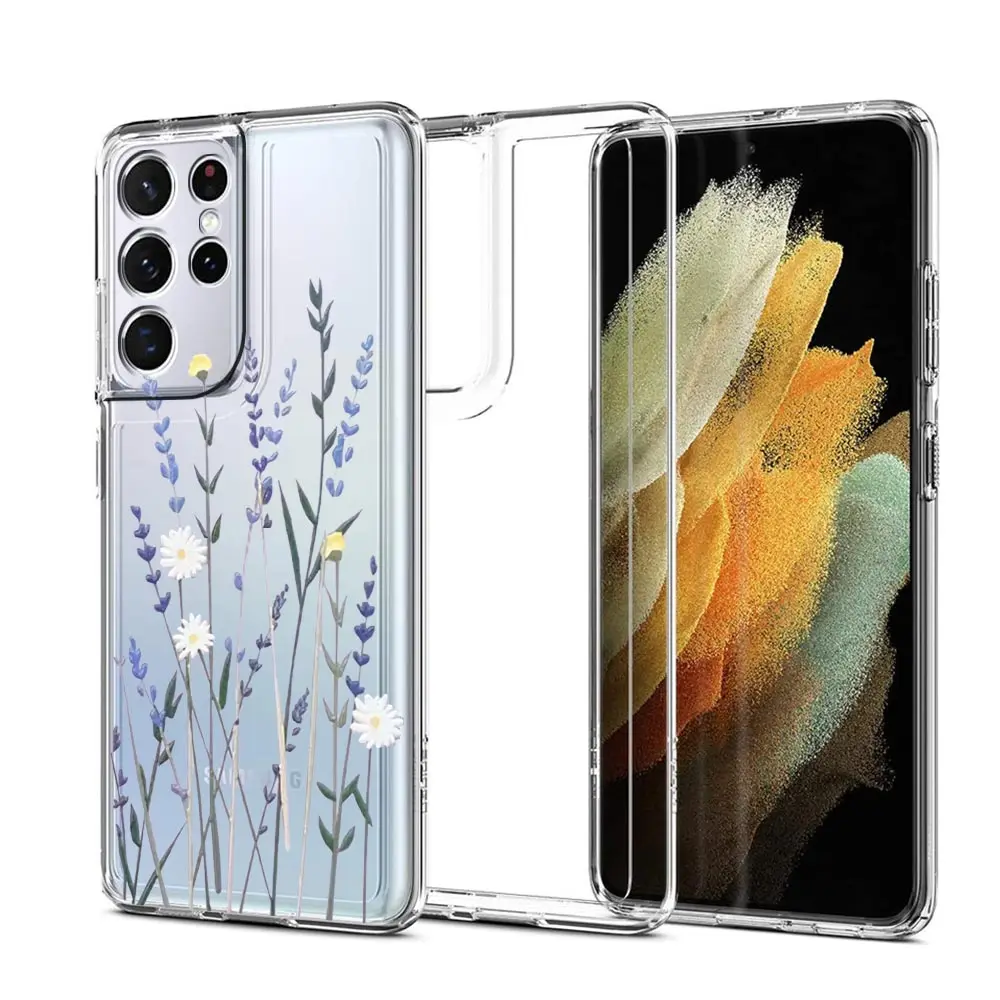 Vintage Sunflower and Lavender Floral Phone Case Cover