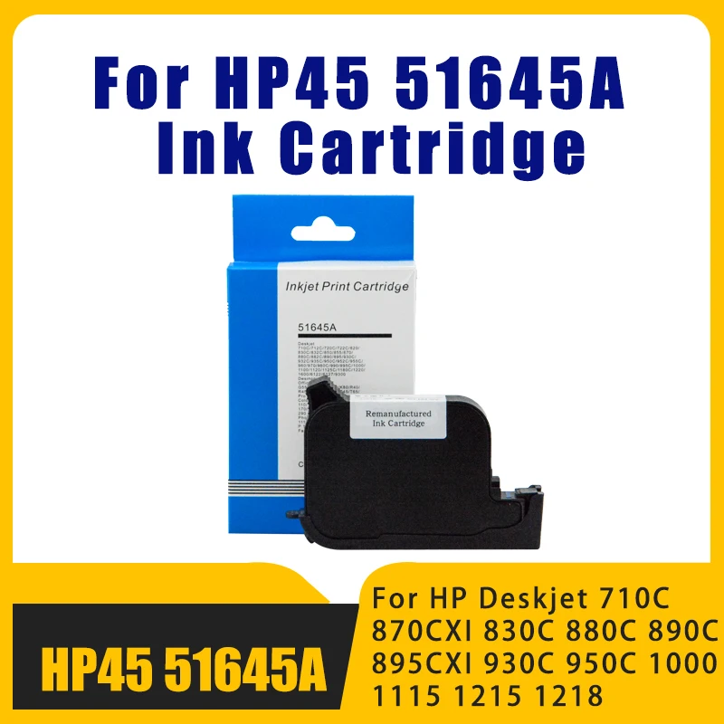 

51645A 45 для HP 45 совместимый Черный чернильный картридж Замена для hp45 51645A Deskjet 710c 720c 815c 832c 850c 930c 980c 6120