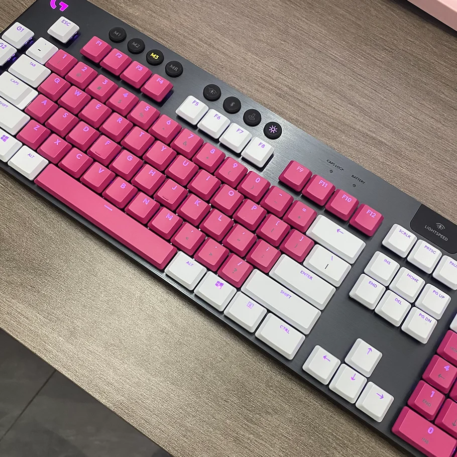 RGB 기계식 키보드 백라이트 키캡, 111 키 커스텀 샤인 스루 키캡, 로지텍 G813, G815, G913, G915, TKL 교체용