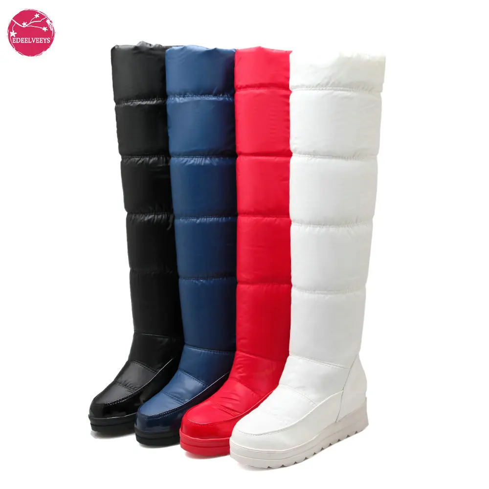 

Women's Over Knee High Winter Warm Snow Boots Plush Fur Girls Lolita Long Booties Thick Sole Waterproof Platform Dropshipping