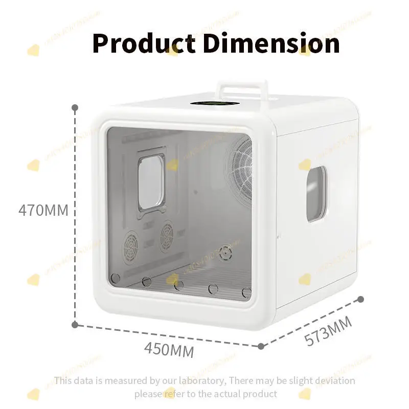 Smart Automatic Pet Hair Drying Cabinet for Cats, 70L, Low Noise, 4 Speed Fan, H