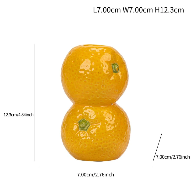 Ceramic Fruit Shaped Candlestick Modern Home Decor
