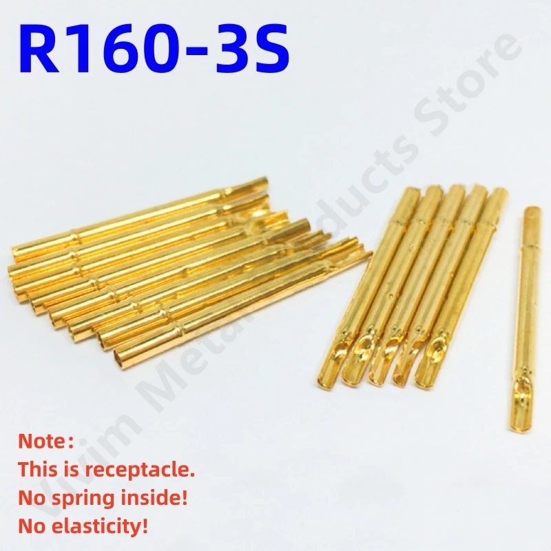 100PCSR1603STestPinP160B1ReceptacleBrassTubeNeedleSleeve