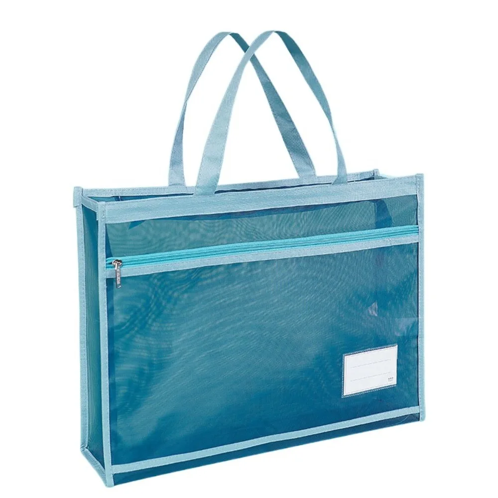 Pochette Porte-documents étanche A3 Rose - Fermeture Zip Et Poignée - Pour Dessin, Puzzles, Voyages