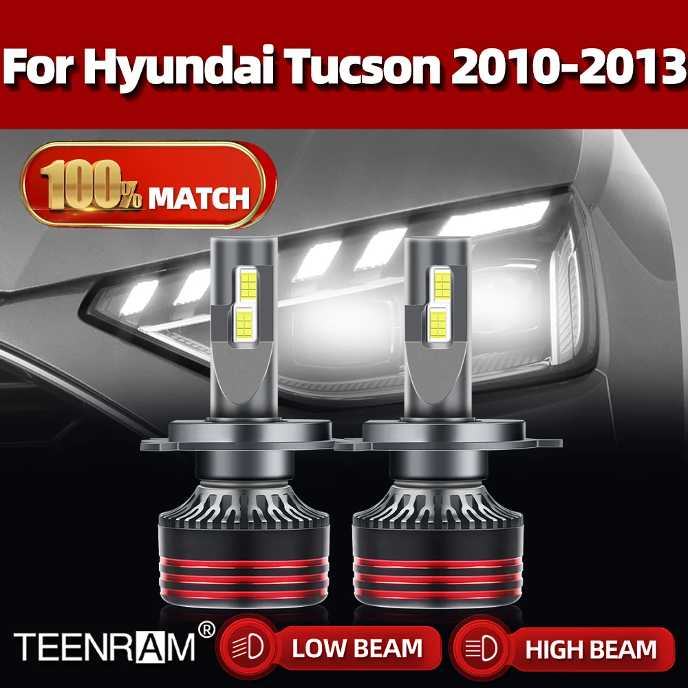 

Car Lights 120W 20000LM Canbus LED Headlight Bulbs 6000K White Turbo Auto Lamps 12V For Hyundai Tucson 2010 2011 2012 2013
