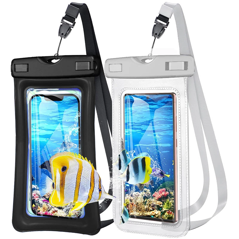 צף כרית אוויר עמיד למים לשחות שקית טלפון מקרה עבור iPhone 13 12 פרו מקס סמסונג S22 Xiaomi Redmi הערה 11 10 huawei P30 P50 כיסוי iphone 11 waterproof case