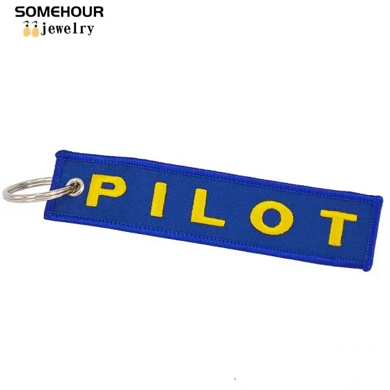 Pilot Crew Gift 5-Pack Remove Before Flight Keychains - Double Sided Embroidered Aviation Tags Graduation Gift Idea - Foto 2