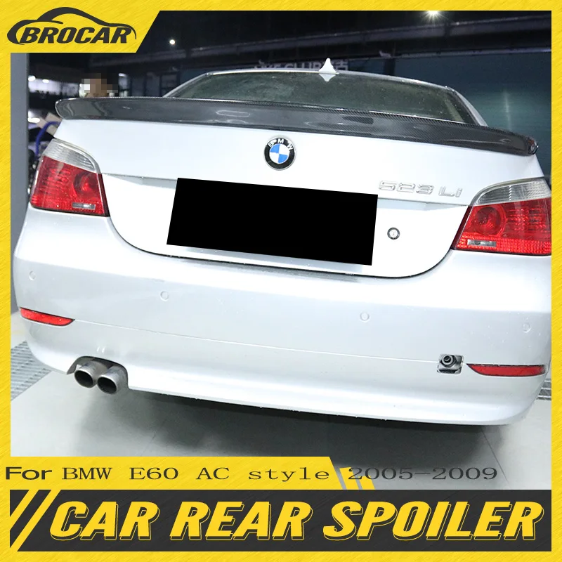 

For BMW 5 Series E60 spolier 2005 - 2009 AC Style Car Rear Wing Real Carbon Fiber Rear Spoiler Trunk Boot Wing Spoiler Tuning