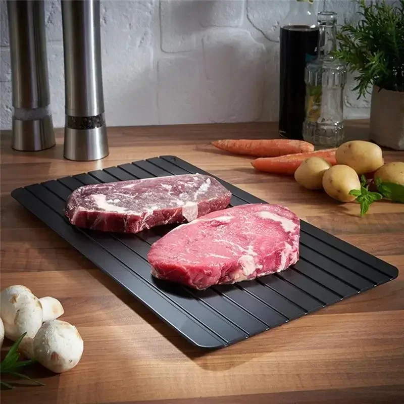 Aluminium Fast Defrosting Tray Frozen Meat Thawing Fresh Healthy Rapid Defrost Plate Food Gadgets Kitchen Tools Aluminium Fast Defrosting Tray Frozen Meat Thawing Fresh Healthy Rapid Defrost Plate Food Gadgets Kitchen Tools