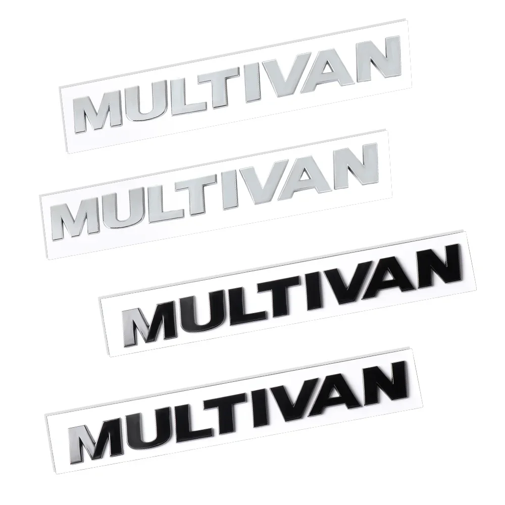 폭스바겐 마트웨이 T5 T6 개조 차량 로고 트렁크 영어 멀티밴 레터 라벨 블랙 액세서리 자동차 스티커