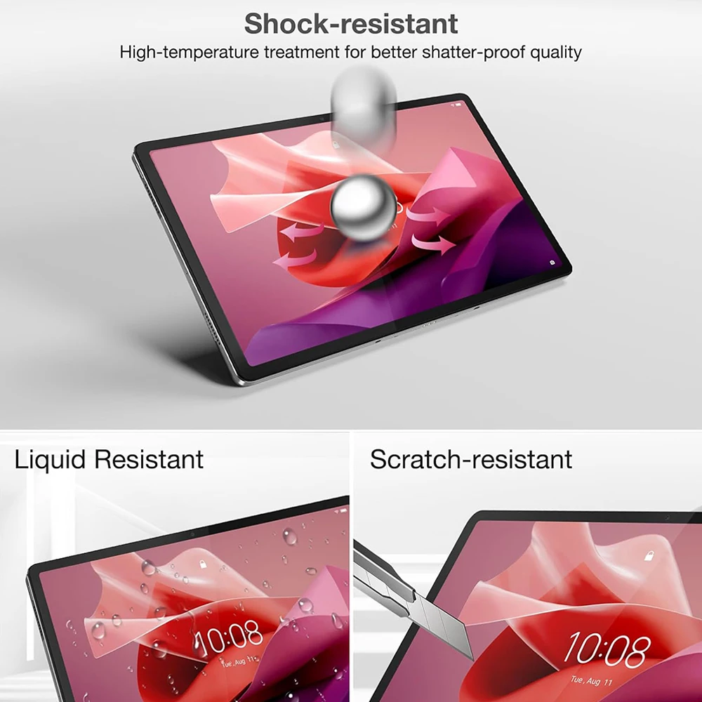 3Pcs Tempered Glass Screen Protector For Lenovo Tab P12 12.7 inch 2023 Tablet Protective Film For Xiaoxin Pad Pro 12.7'' TB371FC 5