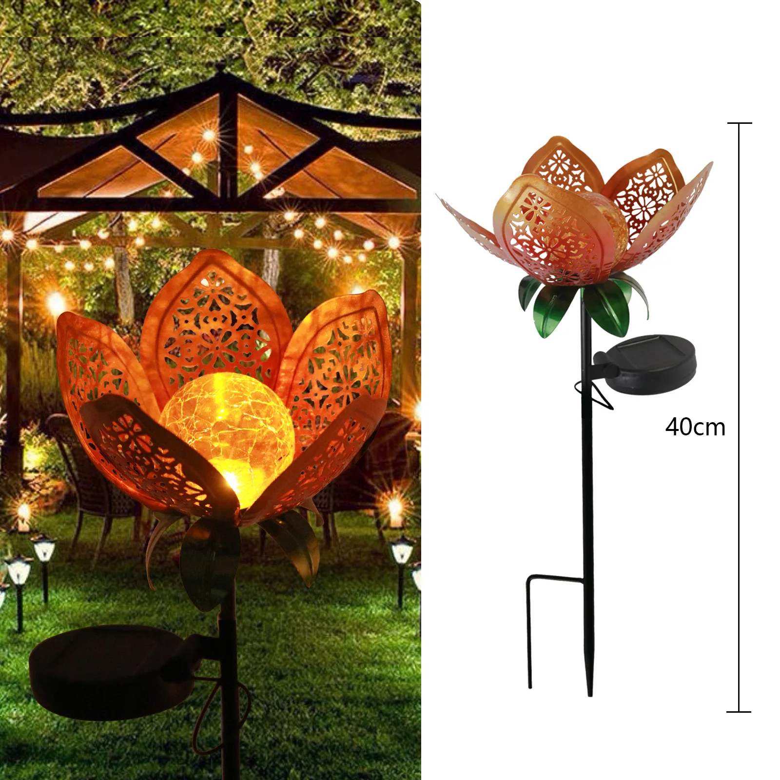 Garden Solar Light Landscape Led Yard Fairy and Moon Nightlamp  Statues Path Lawn Outdoor Courtyard Lamp Decoration Waterproof solar pathway lights