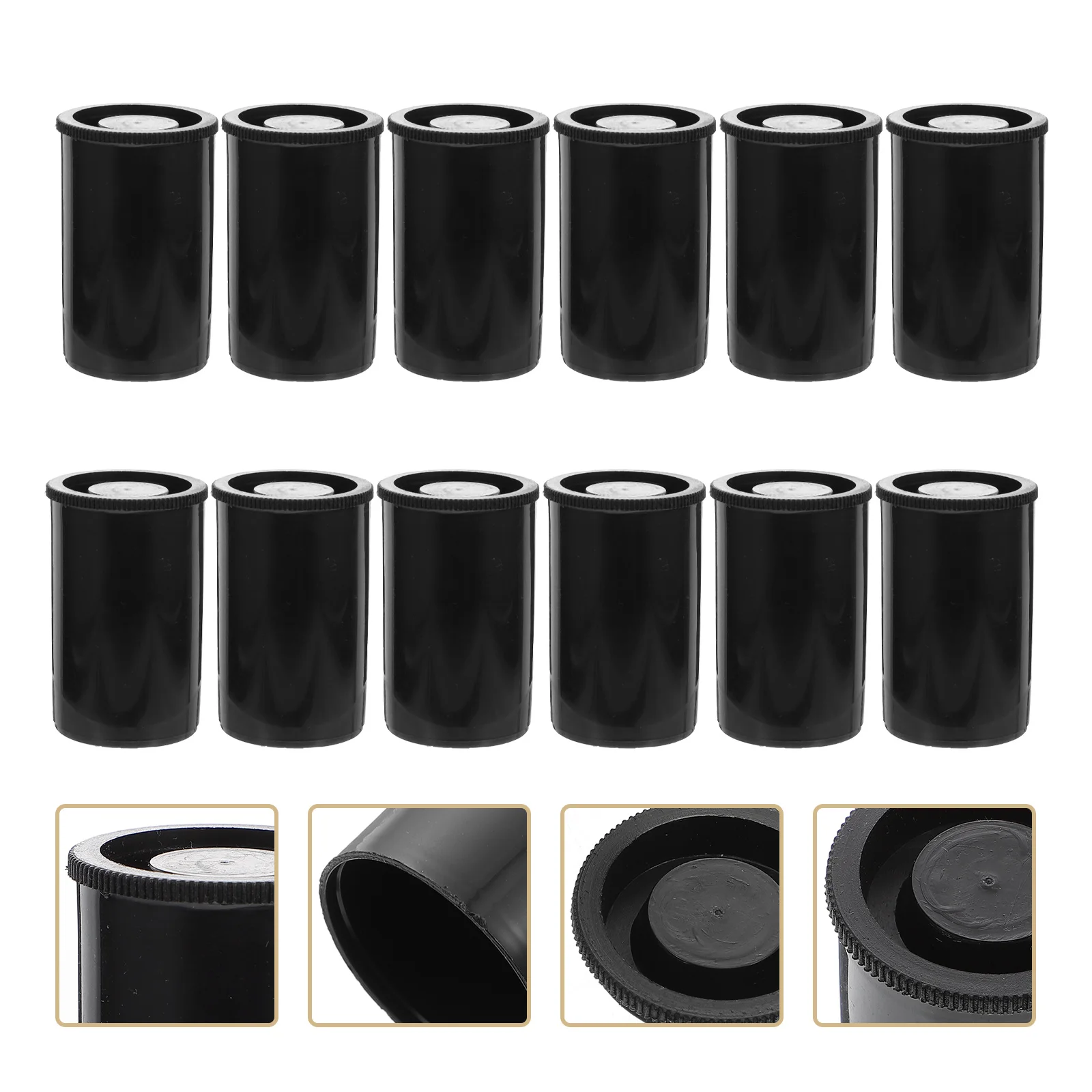 

36 Pcs Film Box Storage Containers Camera Reel Canisters Empty Plastic Pe Case