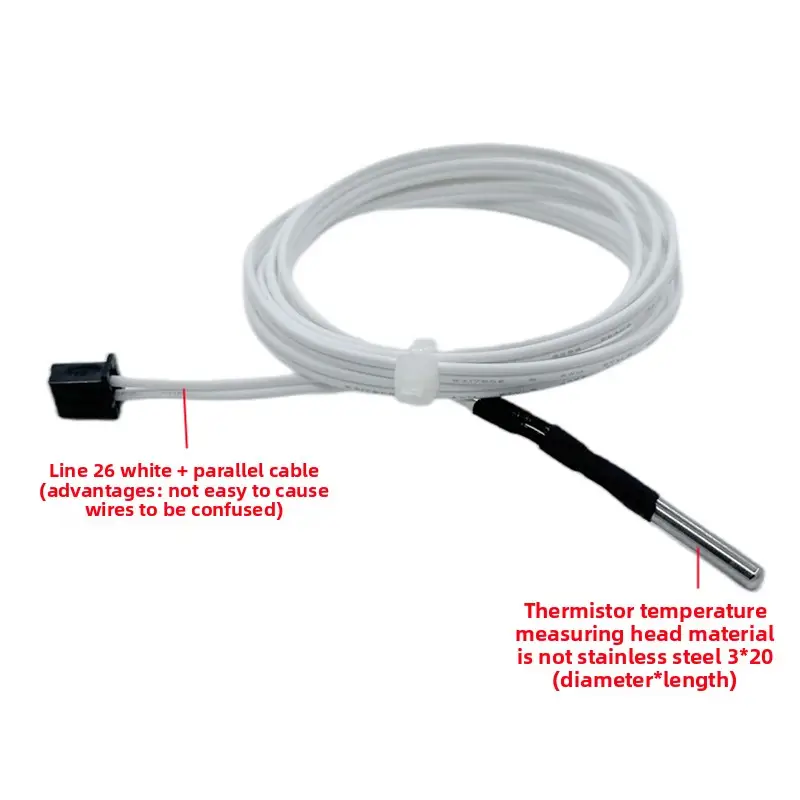 1M/2M HT-NTC100K Thermistor Temperature Sensor For High Temperature Filament 350 Degrees Hotend Kit B3950 For 3D Printer Parts image 4