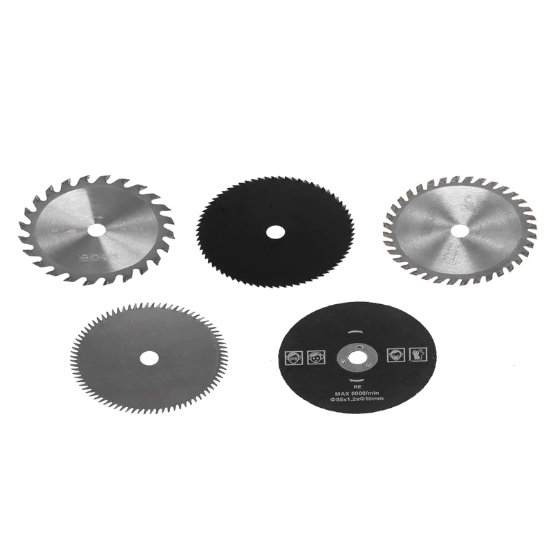 

5-Piece Set Of Carbide Cutting Blade Small Circular Saw Blade 85Mm Woodworking Household DIY Saw Blade