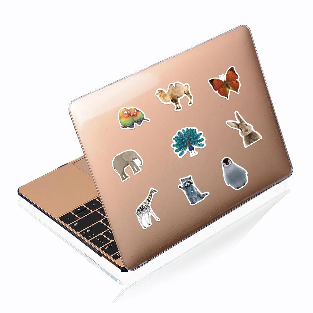 50pcs Jungle Zoo Wild Animal Stickers Aesthetic Phone Wall Scrapbook Motorcycle Waterproof Cartoon Sticker for Kids Toys Gifts 6