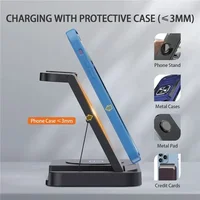 4 in 1 Wireless Charger Foldable Fast Charging For iPhone 16-12 Apple Watch Airpods pro For Samsung S24 S23 Galaxy Watch 7 Buds3 - Image 3