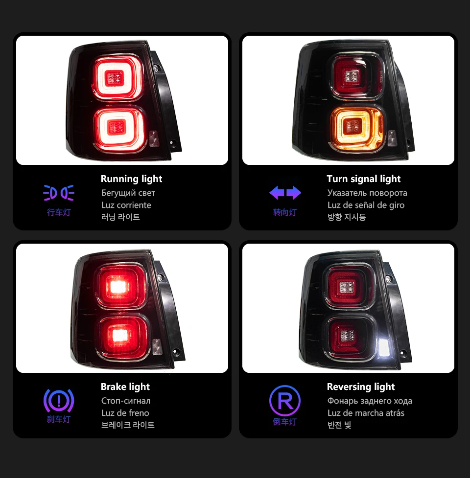 Auto Parts For Range Rover Sport Taillight 2005-2013 latest Styling Steering signal Brake reversing light Car Accesorios Modifie