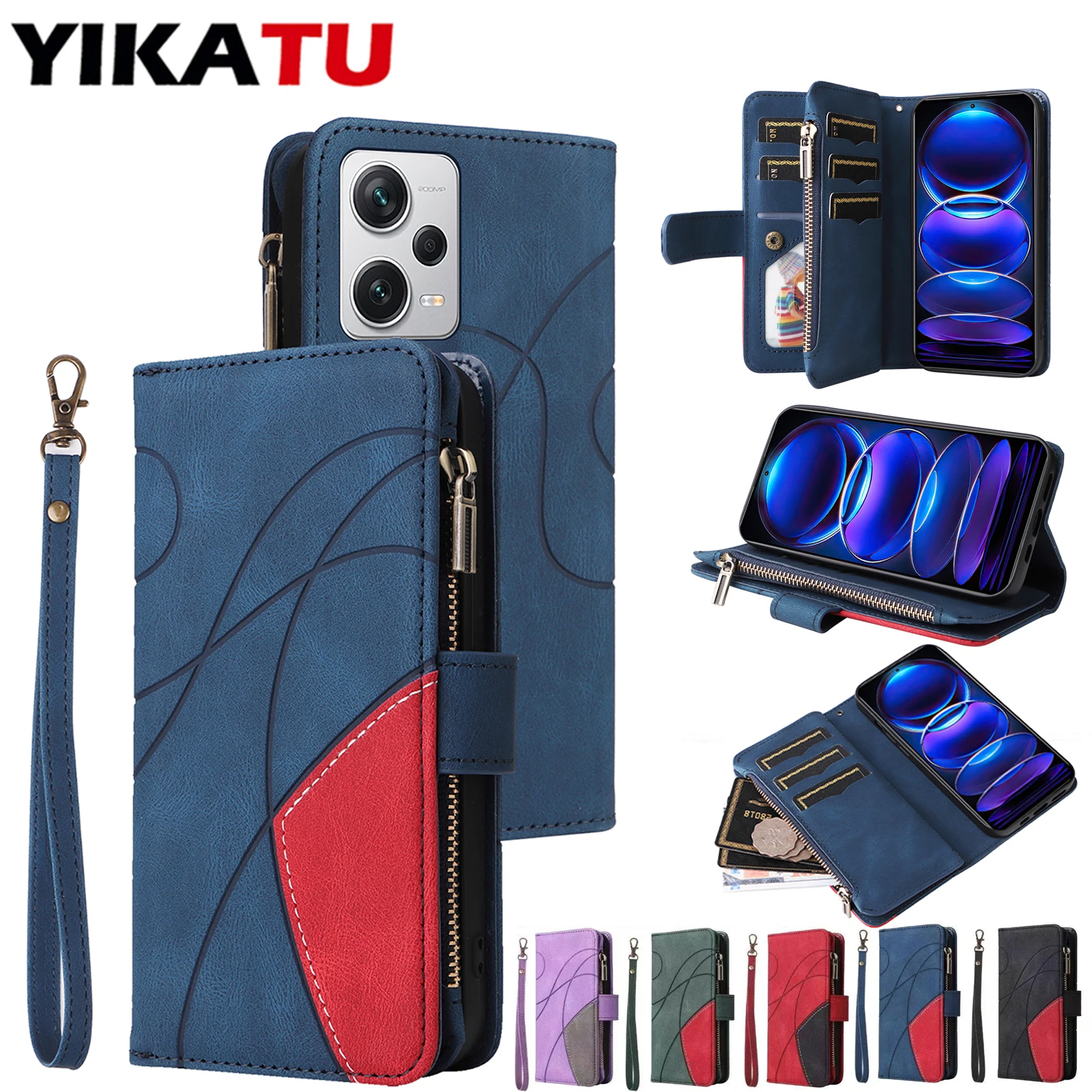 Enhanced Storage Compartment Wallet Case -  Flip Phone Cover
