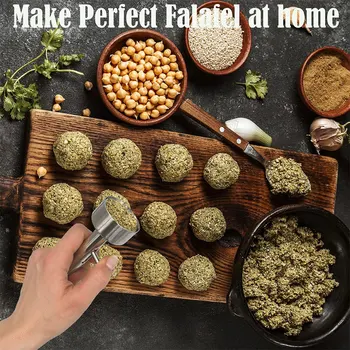 Stainless Steel Falafel & Meatball Scoop Maker 2