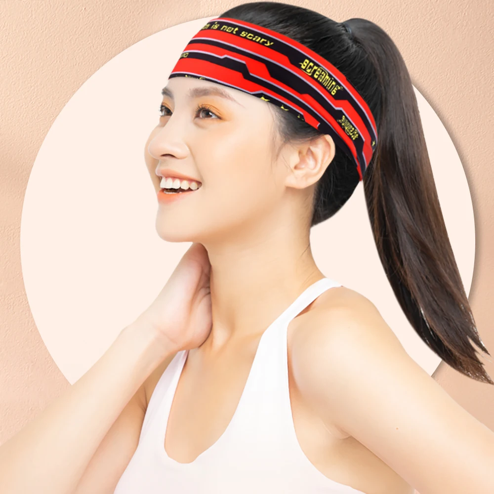 Sport Elastic Headbands Yoga Cycling Running Bike Tennis Gym Fitness Hair Bands Bandage Quick Dry Sweatband Men Women Headscarf