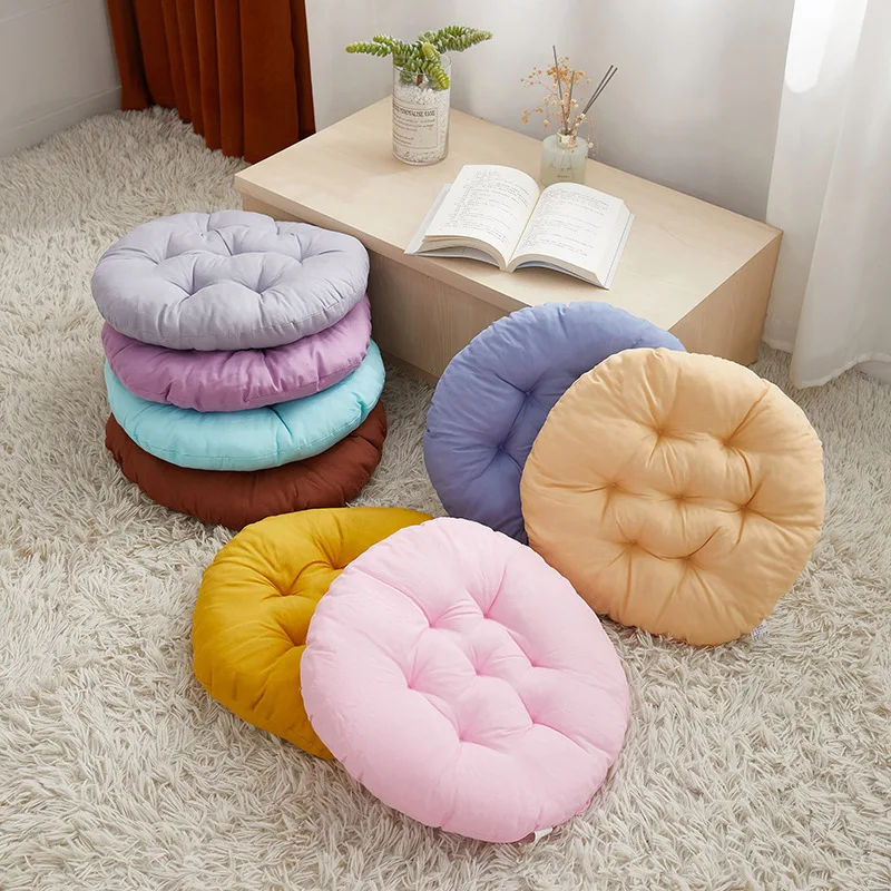 Pillows For Chairs Floor Seat Cushion Thicken Tatami Dining Chair Cushions  Solid Color Home Decorative Sitting Sofa Pillows New