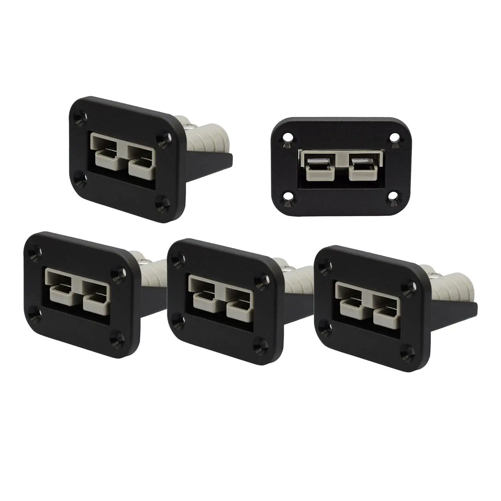 5x 50A Plug Mounting Bracket Panel Cover DC 12V-24V for