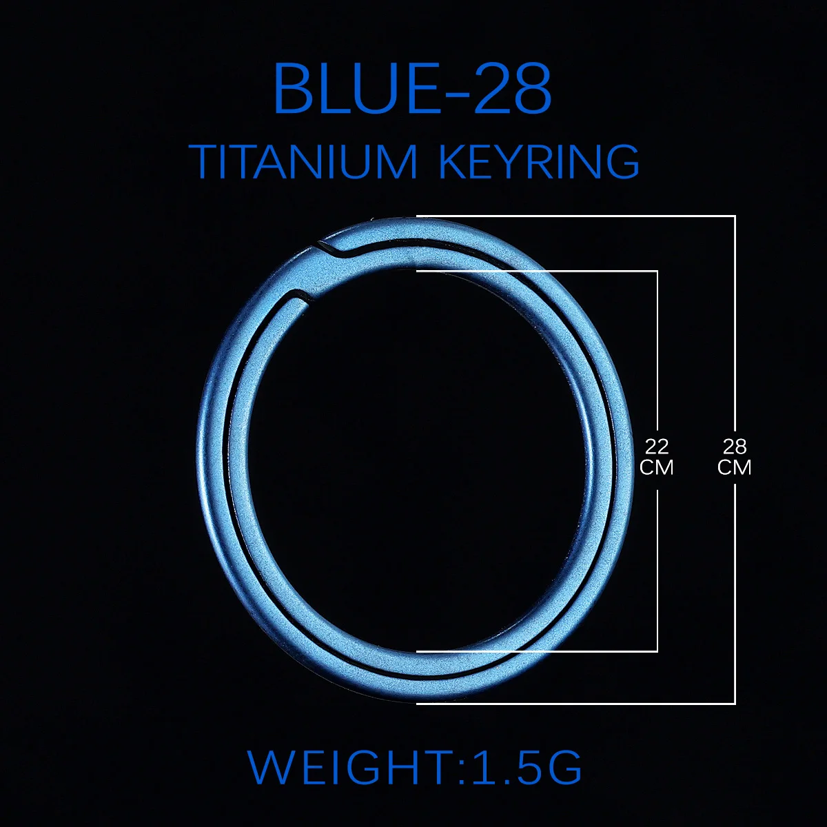 Titanium Super Lightweight Keychain - Sleek and Durable EDC Tool for Car Keys and Accessories