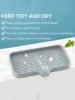 Kitchen Sink Sponge Holder Silicone Soap Dish Bar Soap Holder Self Draining Anti-slip Storage Rack Bathroom Kitchen Supplies 4