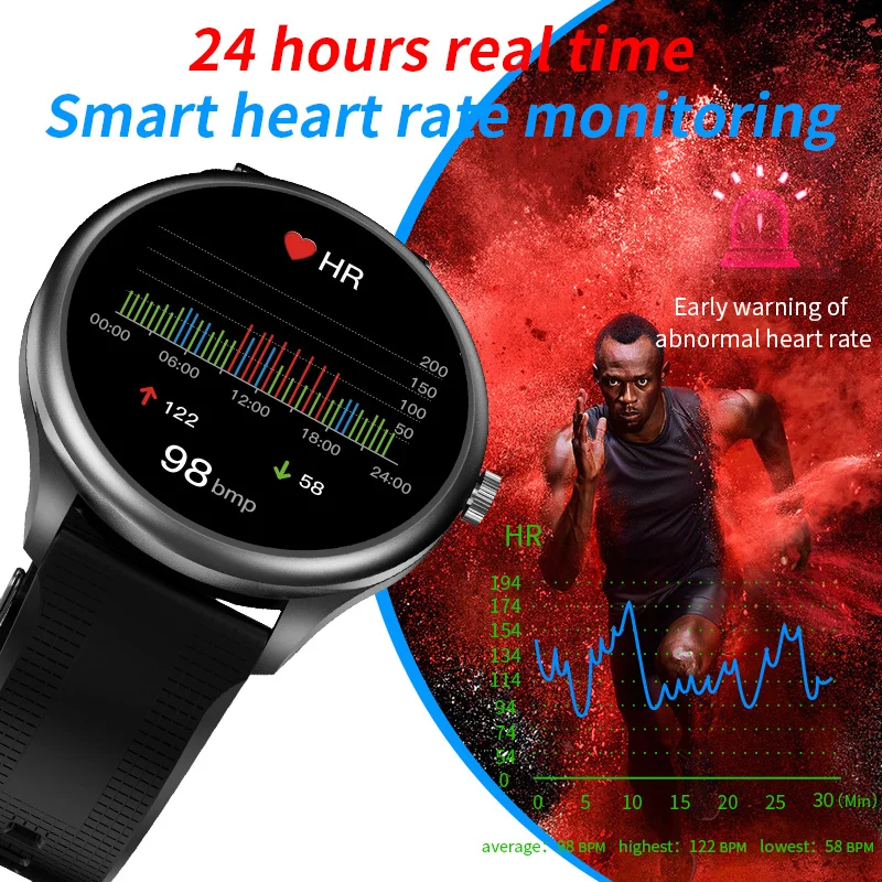 Monitor de Temperatura do Corpo Veres para Homens Xiaomi Bluetooth Chamada Resposta Relógio Inteligente Ecgppg Spo2 Mulher Pressão Arterial Fitness - Image 5
