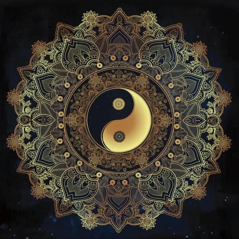 

448C Astrology Tarots Table Altar Cloth Metaphysical Board Game Mat Pendulum Divinations Altar Tablecloth Board Game Card Pad