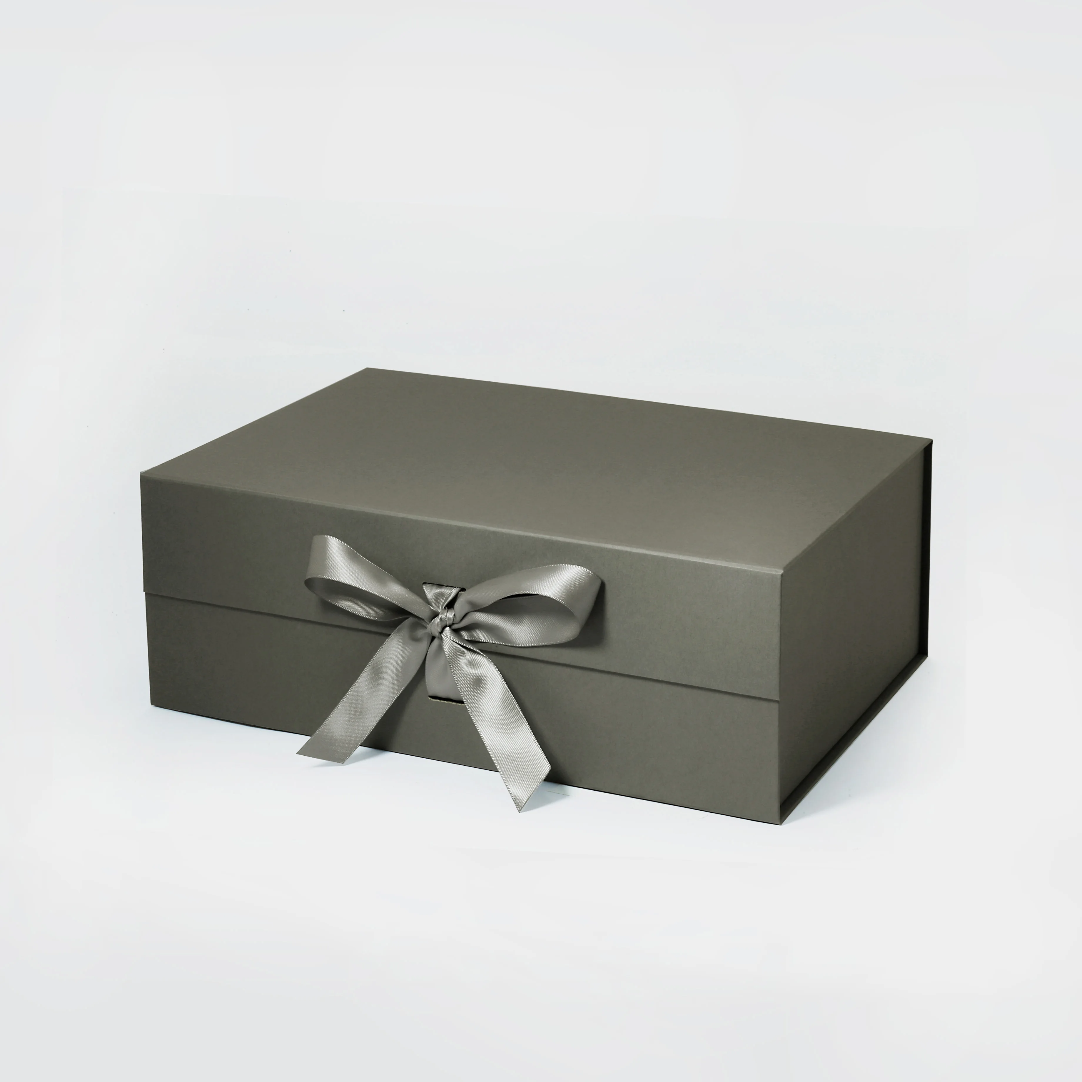Elegant Black and White Magnetic Closure Luxury Gift Boxes, Deep A4 Size