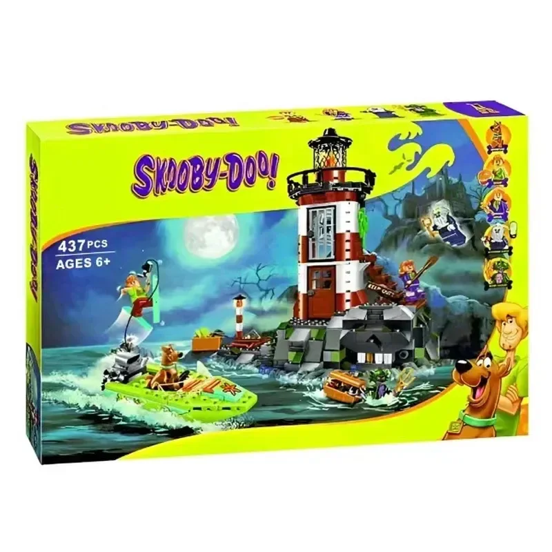 

437pcs Scooby The Mystery Building Blocks 10431 Haunted Lighthouse Action Figurine Collectble Terror Build Block Toys Kids Gifts