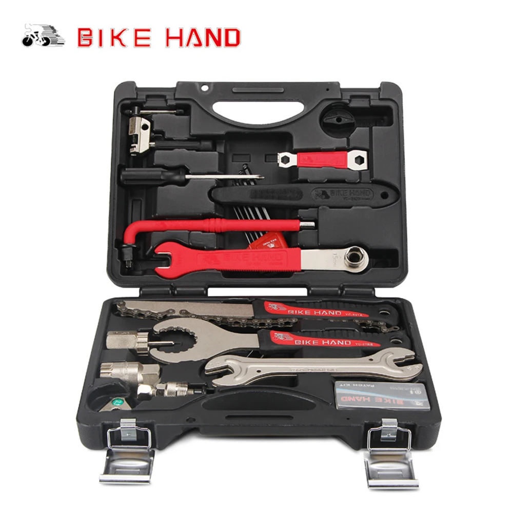 Boîte à outils de réparation de vélo Pro 18 en 1, cyclisme multi-outils,  pédale de chaîne, clé BB, clé hexagonale, Kit d'outils de vélo, boîte, Kit  de