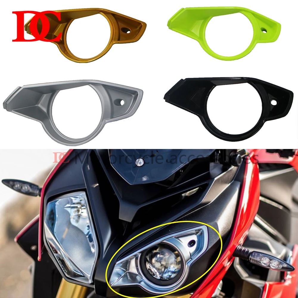 Front Shell Decoration of Left Chimney of Headlamp Mask Fairing For S1000R S1000 R S 1000 R 2014 2015 motorcycle accessories motorcycle fairing motorcycle headlight mask