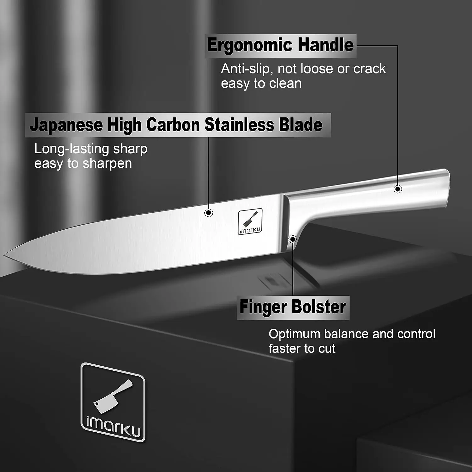 The Knife Set with Block - IMARKU