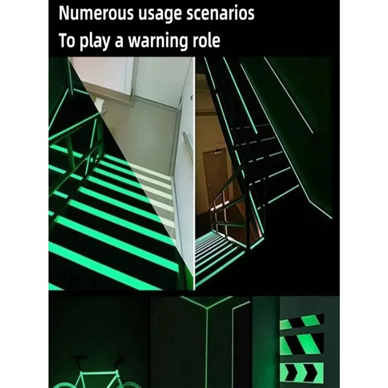 Glow Double Sided Tape Waterproof Adhesive Fluorescent Extras Strong Double-sided Adhesive Tape Fluorescence Dark Stairs Warn
