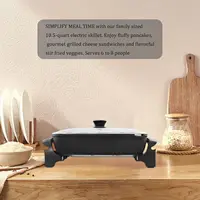 Deep Nonstick Electric Skillet - Serves 6 to 8 People (10.5Qt.) 2