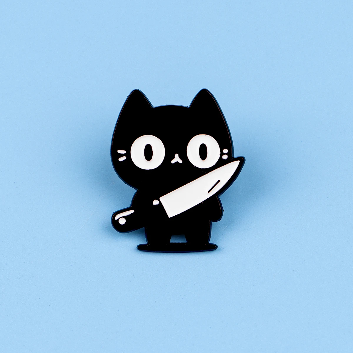 Charming Cat Enamel Pin Brooch – Stylish Metal Lapel Accessory and Gift