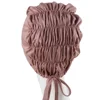 Turban Caps Tie Strap Lining Satin Silk Fashion Muslim Women Hijab Underscarf Caps Soft Cotton Head Wrap Islamic Arab Headscarf 5